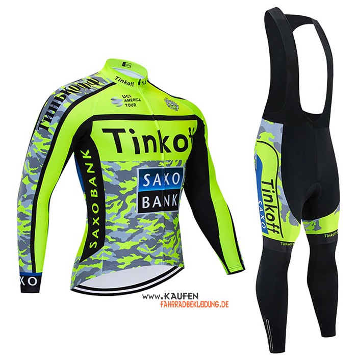 Tinkoff Langarmtrikot 2021 und Lange Tragerhose Gelb